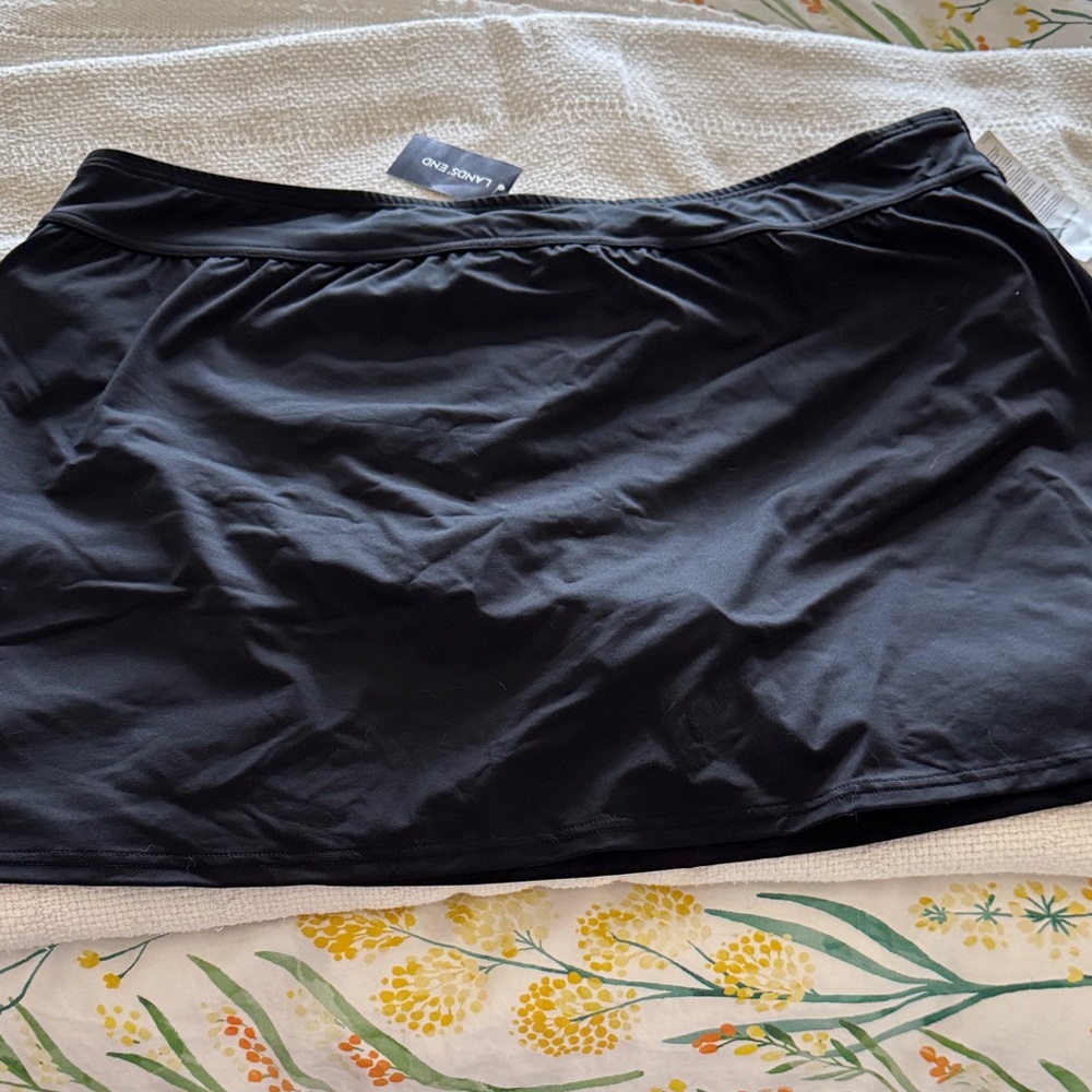 Lands' End Women's Black Swim Mini